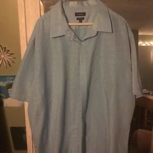 2XL men’s dress shirt light blue